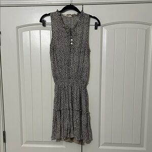 Lovestitch Black and White Sleeveless Midi Dress